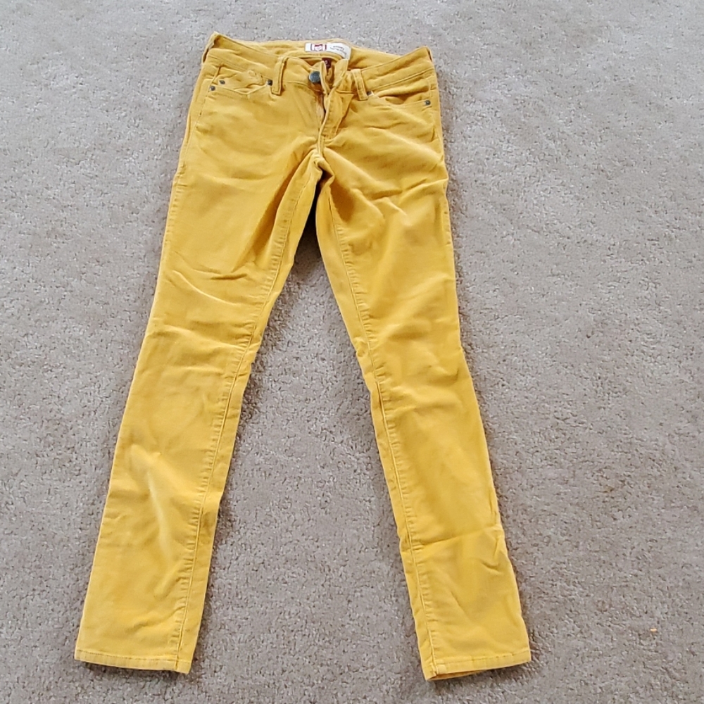 LEI Corduroy Yellow Stretch Pants